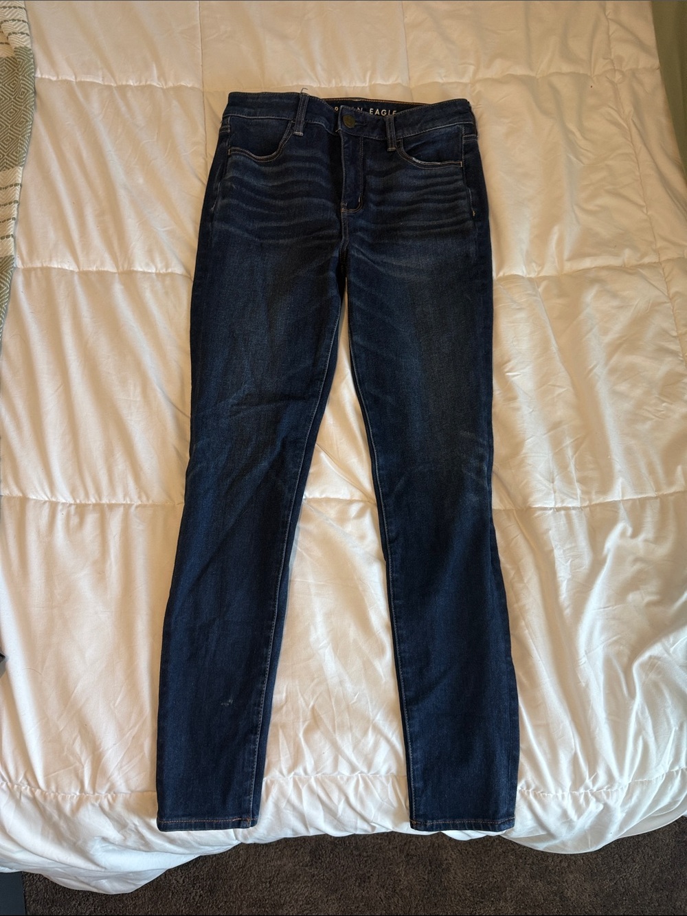 American Eagle Outfitters Dark Indigo Women's Hi-rise Jegging